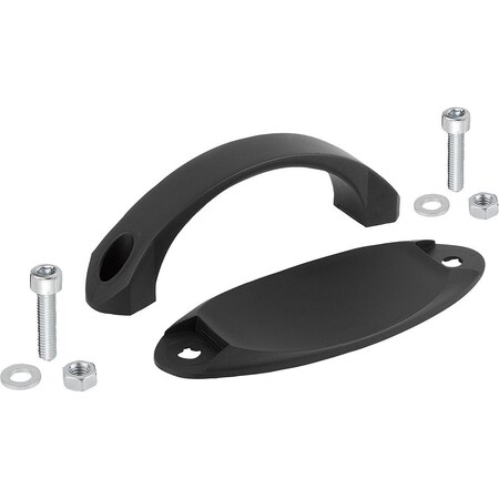 Kipp Arch Pull Handle Wo. Cover Cap, Form:A Thermoplastic K0193.110006